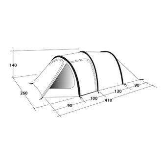 Outwell Earth cort pentru 4 persoane albastru-verde