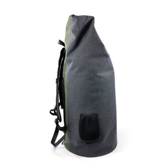 BasicNature Geantă impermeabilă 90 L gri-verde