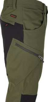 BENNON pantaloni de exterior și de lucru FOBOS, verde/negru