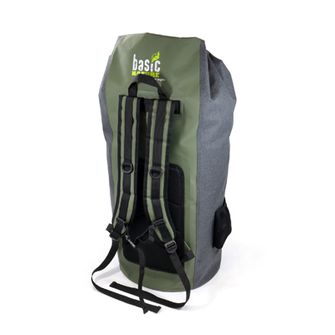 BasicNature Geantă impermeabilă 90 L gri-verde