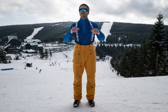 Pantaloni de schi pentru bărbați Husky Gilep M albastru