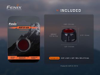 Filtru roșu Fenix AOF-S+ V2.0