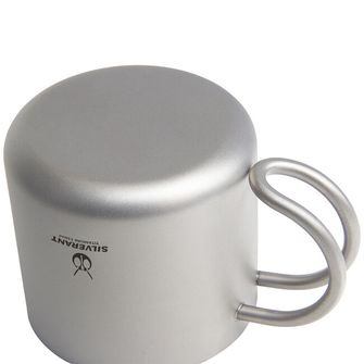 Silverant Cana de cafea din titan cu mâner 110 ml