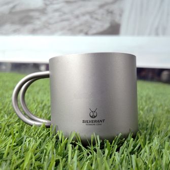 Silverant Cana de cafea din titan cu mâner 110 ml