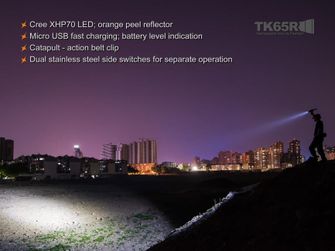 Lanterna LED reîncărcabilă Fenix TK65R, 3200 lumeni