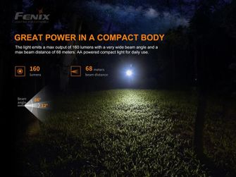 Lanternă Fenix ​​E12 V2.0