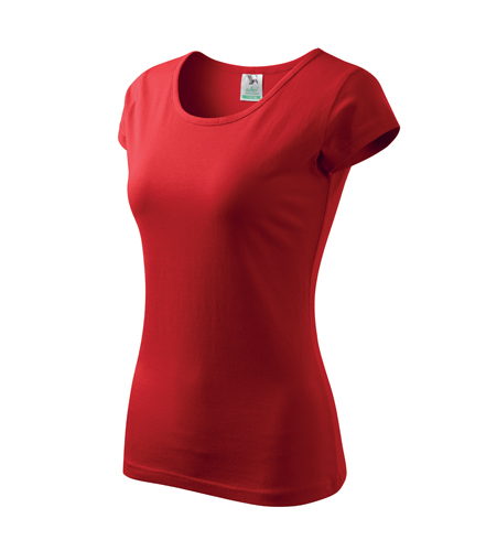 Malfini Pure tricou dame, rosu, 150g/m2