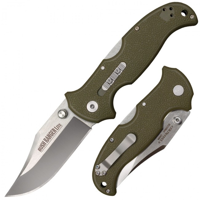 Cuțit pliabil Cold Steel Bush Ranger Lite măsliniu, 21,3 cm