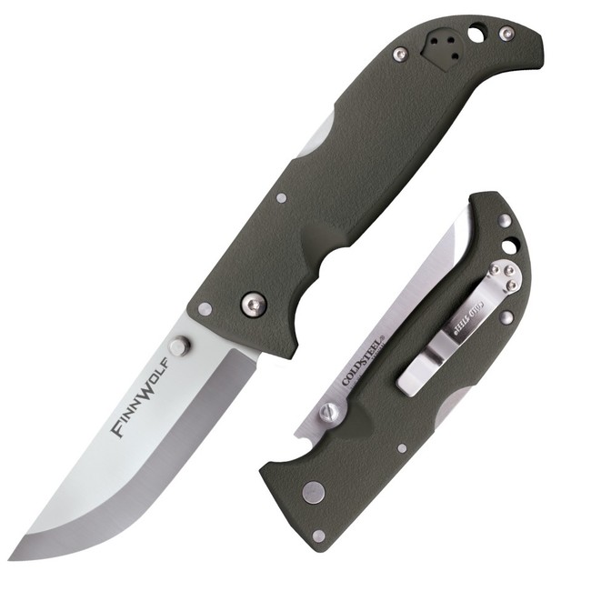 Cuțit pliabil Cold Steel Finn Wolf verde, 20cm