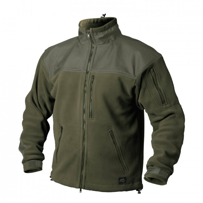 Jachetă flaușată Helikon-Tex Classic Army ramforsată, Olive, 300g / m2