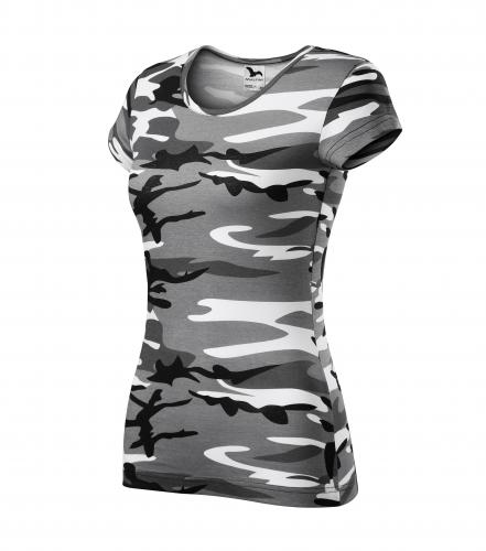 Malfini Camouflage ticou damă camuflaj, grey, 150g/m2