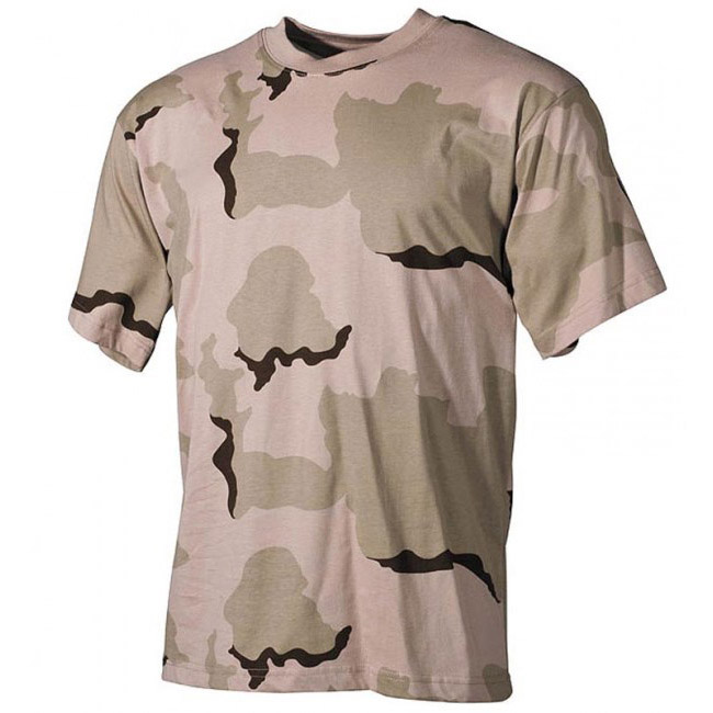 MFH tricou camuflaj 3 col desert, 160g/m2