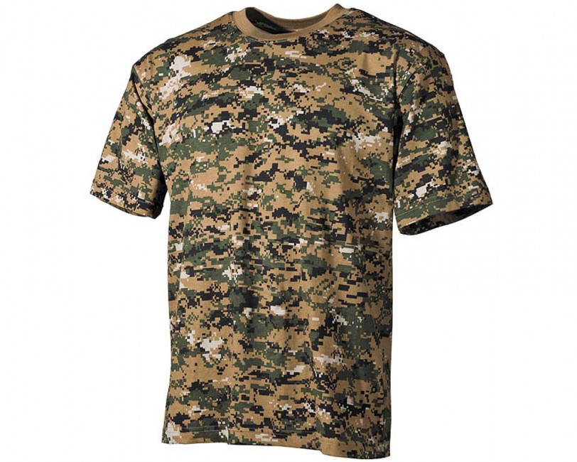 MFH tricou camuflaj digital woodland, 170g/m2