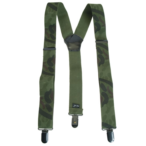 Mil-tec bretele pentru pantaloni clip, woodland