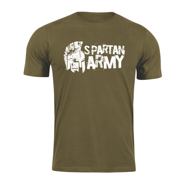 Tricou scurt DRAGOWA spartan army Aristón, oliv 160g/m2