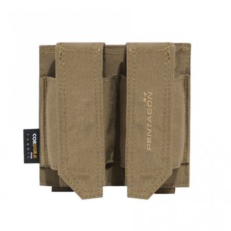 Husă pentru grenade flashbang Pentagon Double FB POUCH, coyote