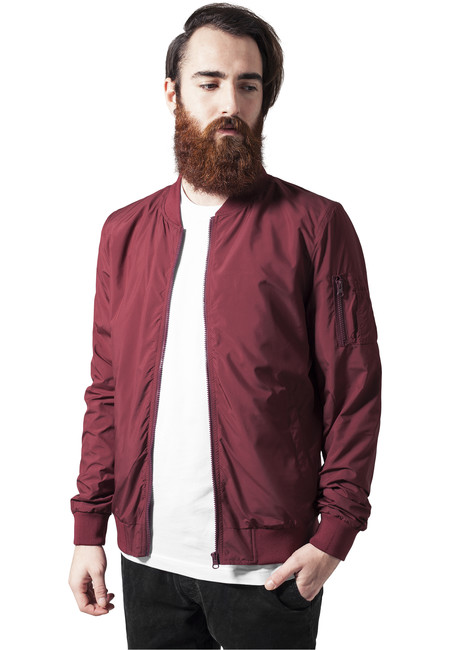 Urban Classics Light Geacă Bomber, bordo